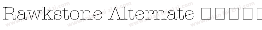 Rawkstone Alternate字体转换